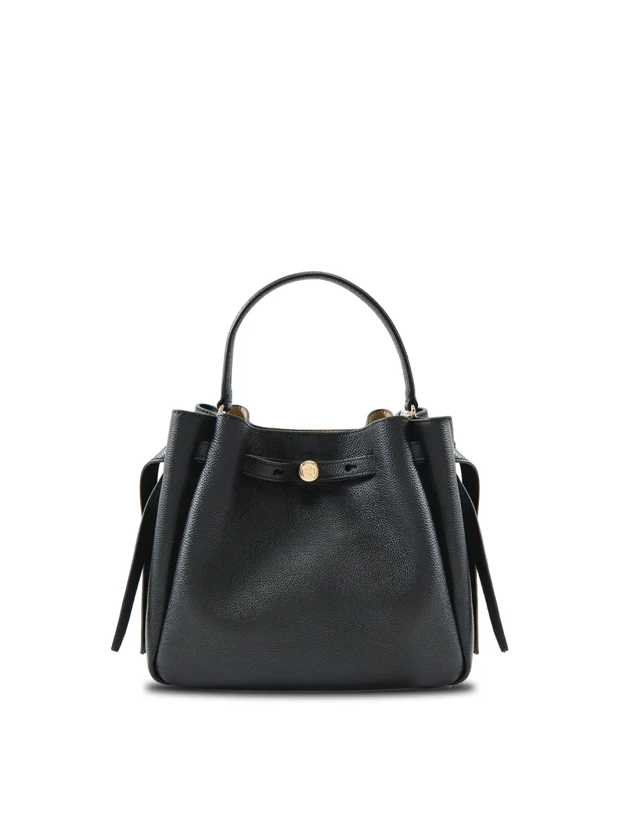 Romy Medium Leather Bucket Bag