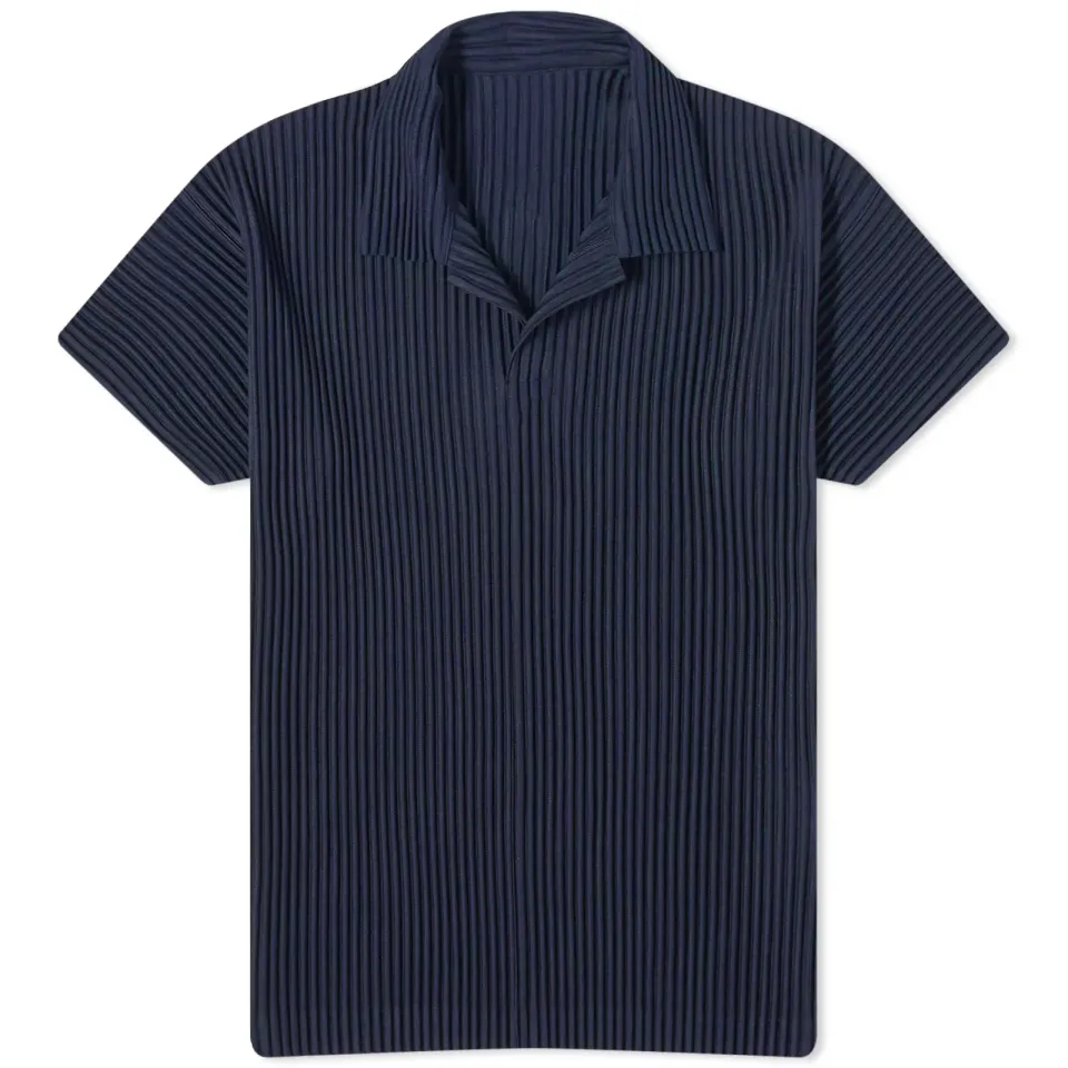 Pleated Polo Shirt
