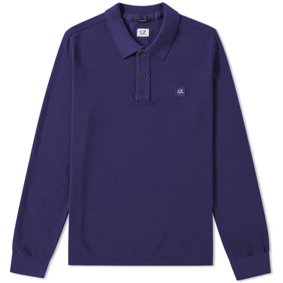 Long Sleeve Patch Logo Polo