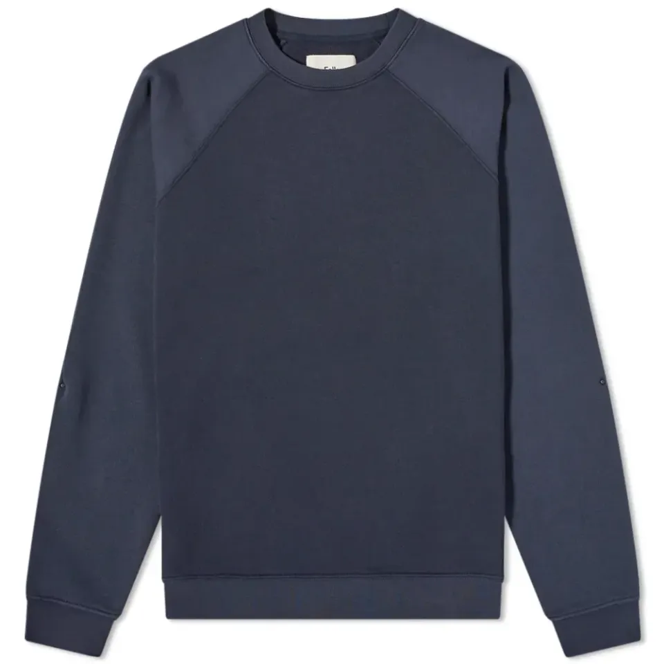 2-Tone Rivet Crew Sweat