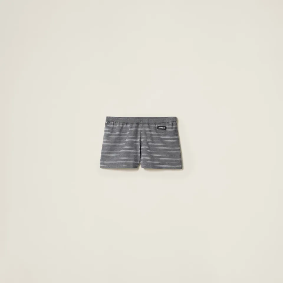 Striped jersey boxer shorts
