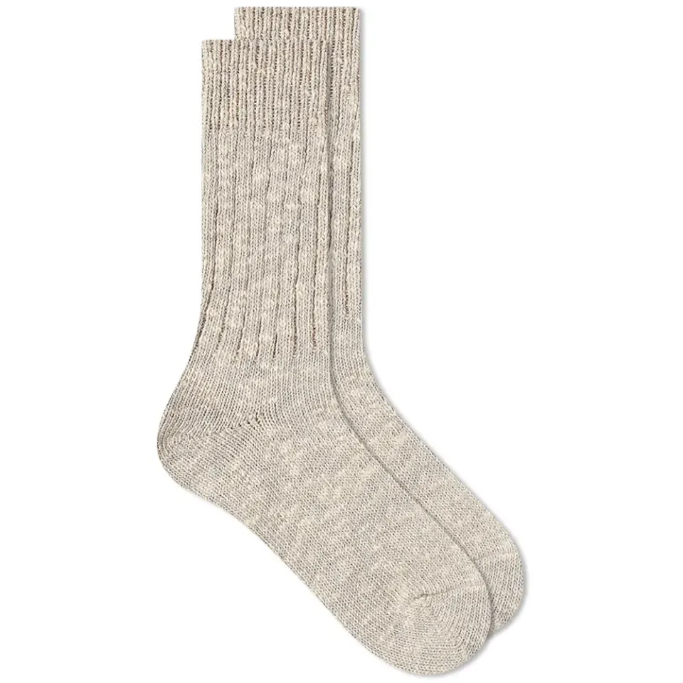 Low Gauge Slub Crew Sock