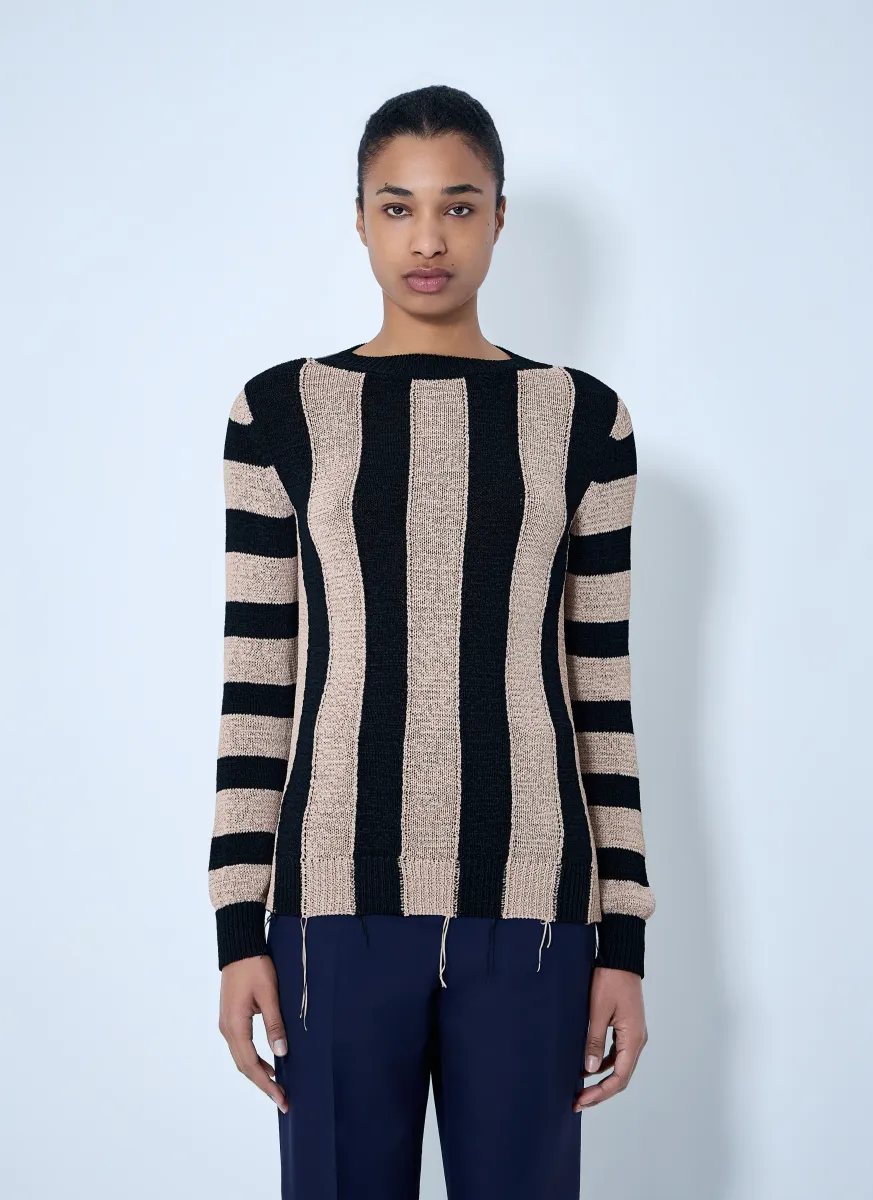 Striped Knit Sweater