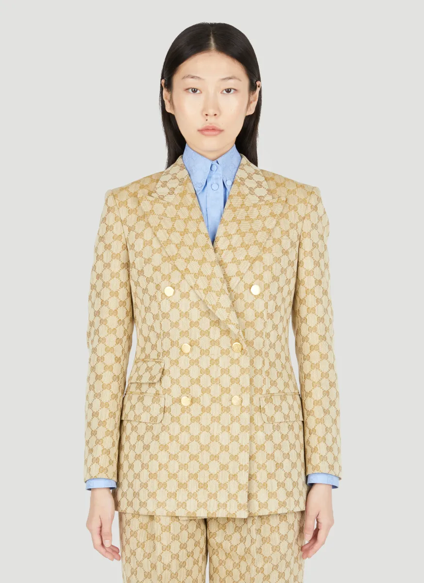 GG Supreme Canvas Suit Blazer