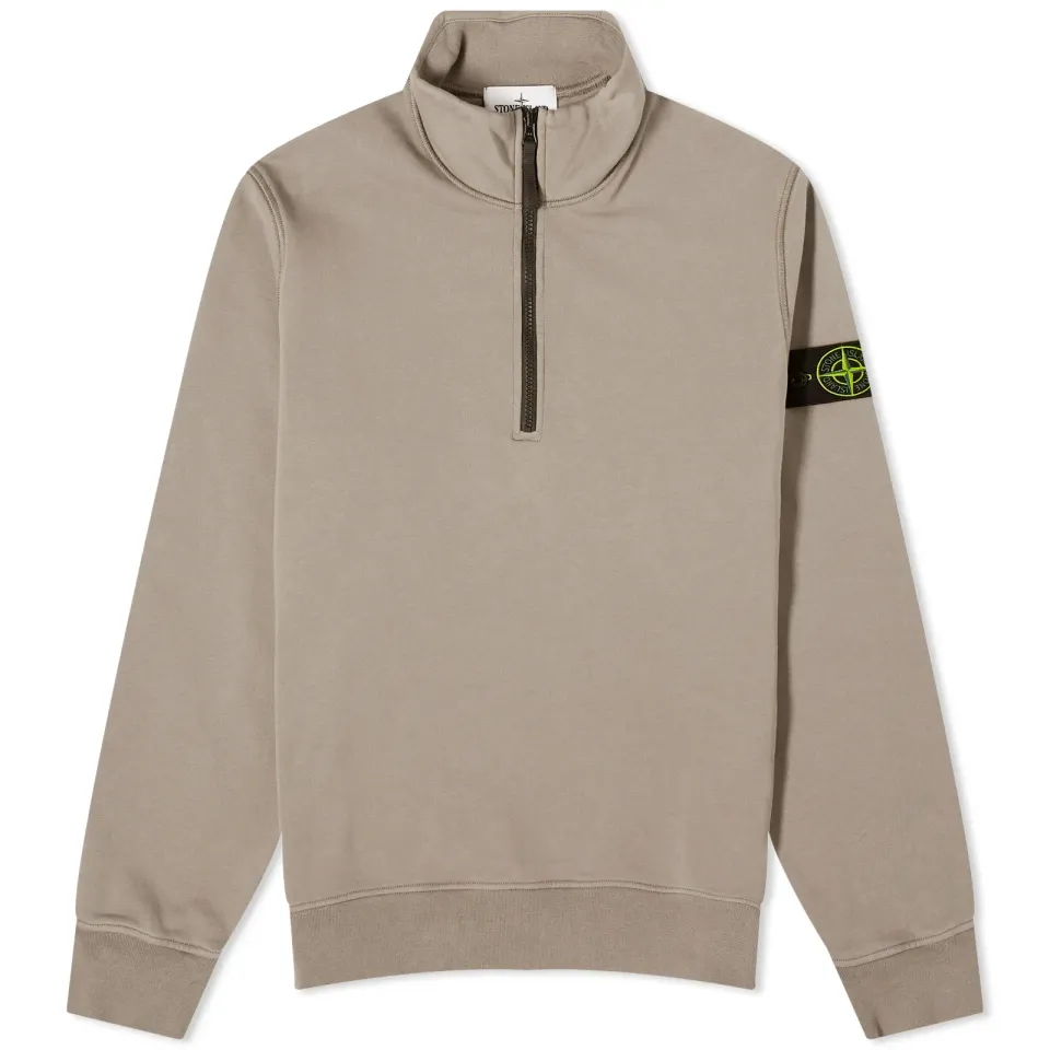 Garment Dyed Half Zip Sweat