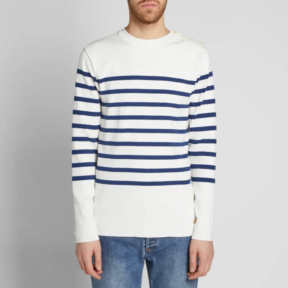 75137 Striped Mariner Crew Sweat