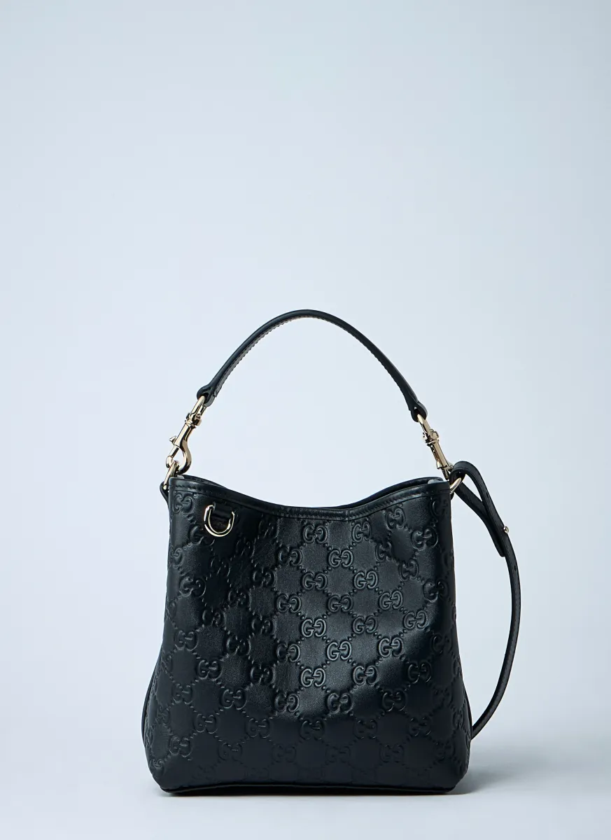 Small GG Emblem Bucket Bag