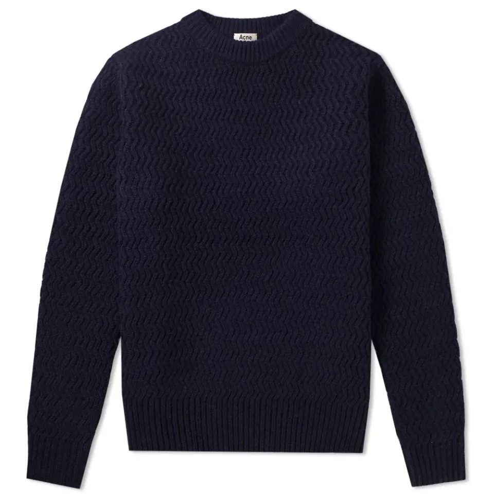 Nyle Herringbone Crew Knit