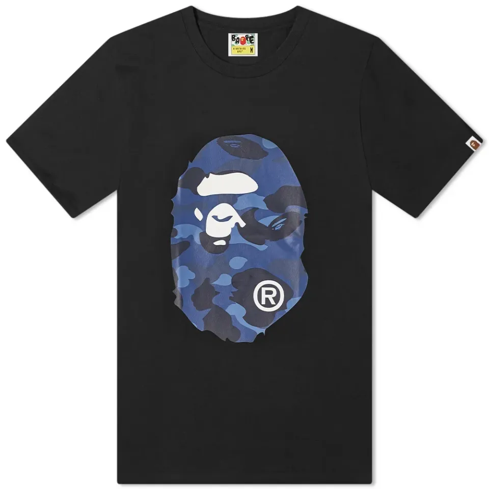 Color Camo Big Ape Head Tee