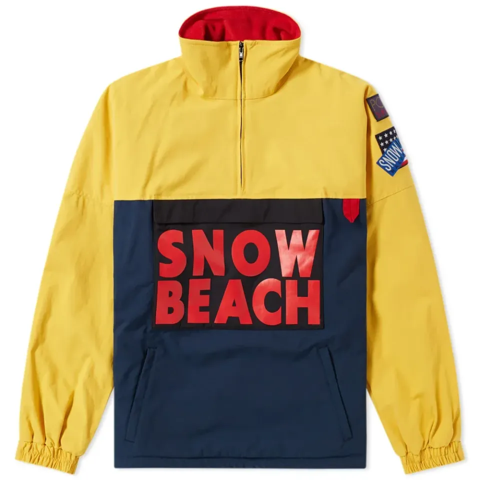 Half Zip Smock Jacket 'Snow Beach'