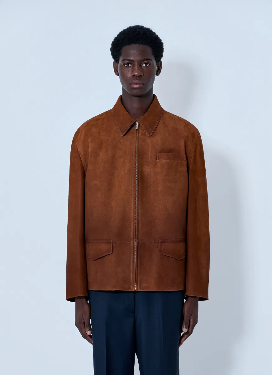 Suede Zip Jacket