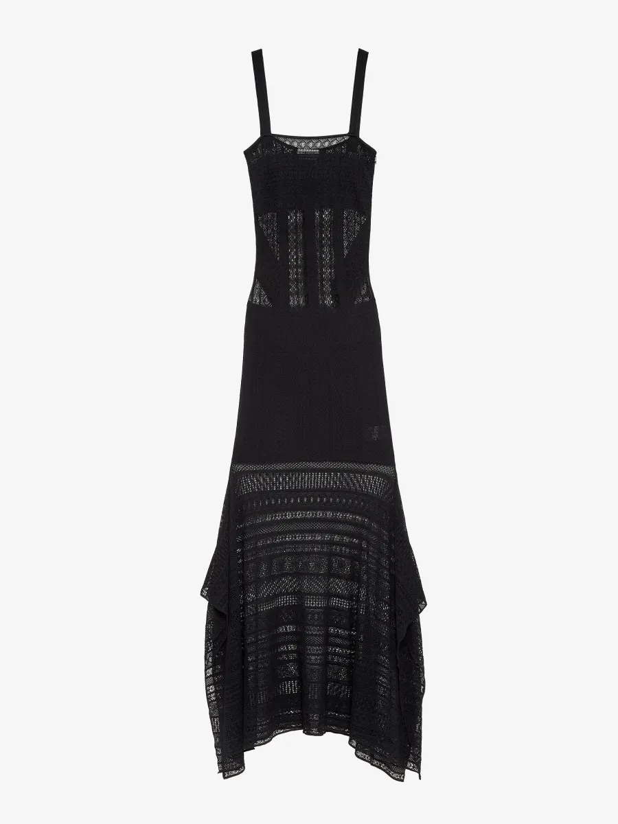 Viscose Knit Lace Dress