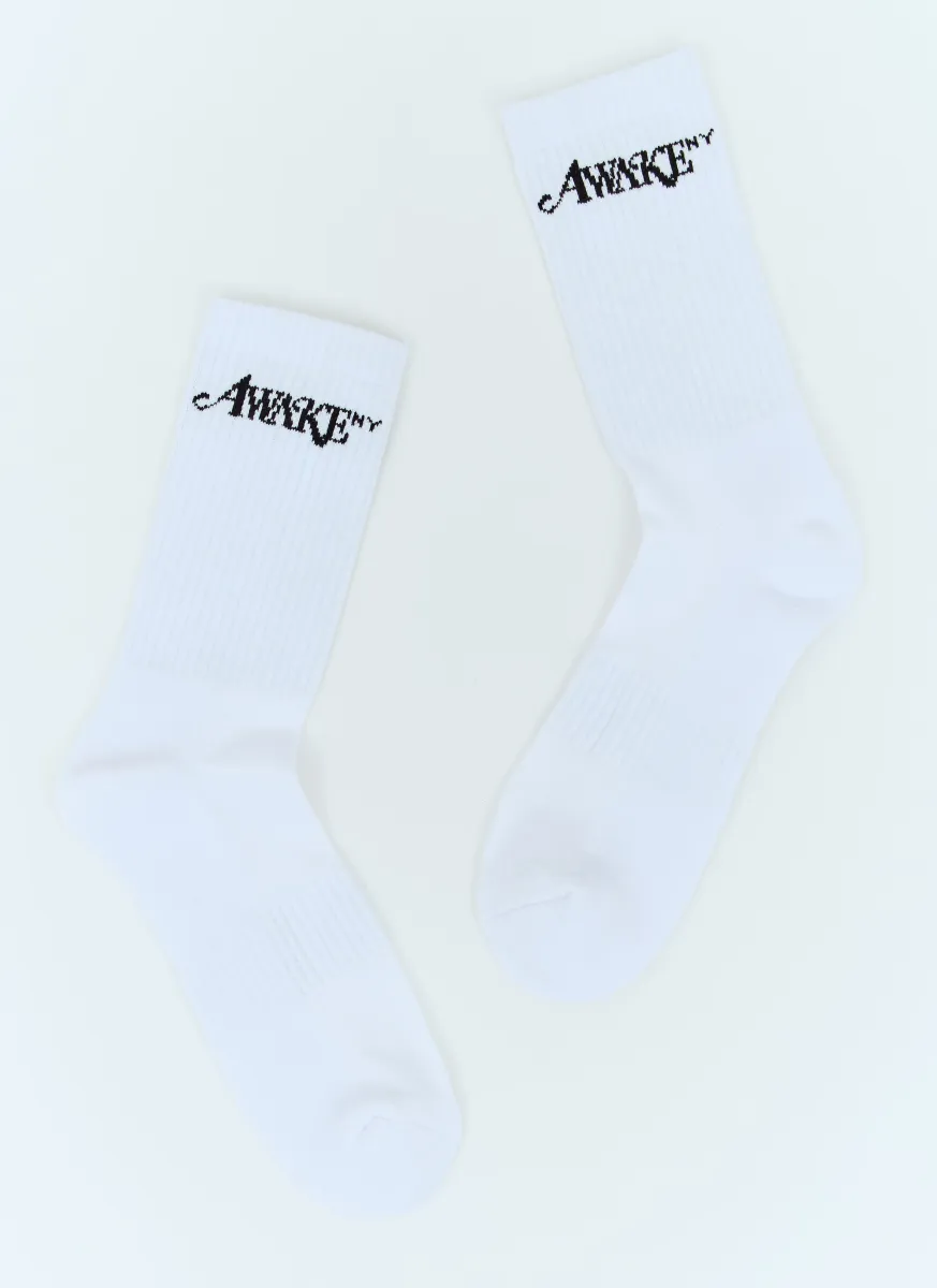Logo Jacquard Socks
