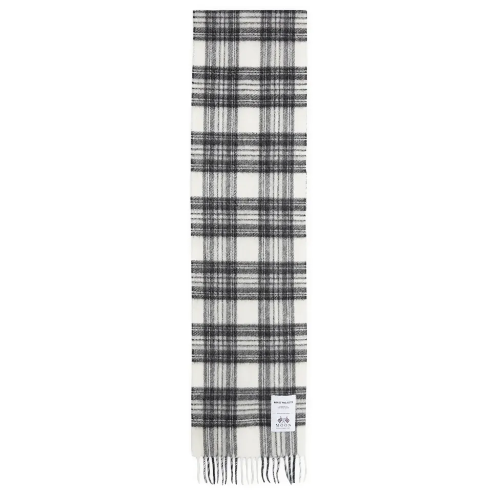 Moon Checked Lambswool Scarf