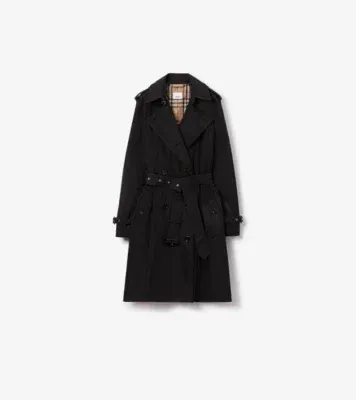 Mid-length Lightweight Kensington Trench Coat in Black - Women, Nylon