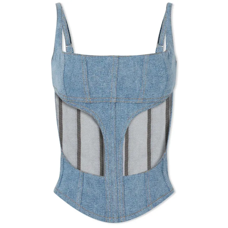 Illusion Denim Corset