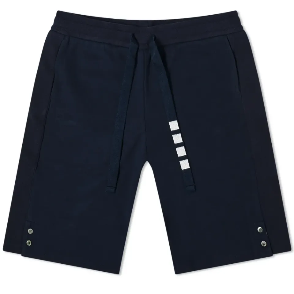 Four Bar Drawcord Sweat Shorts
