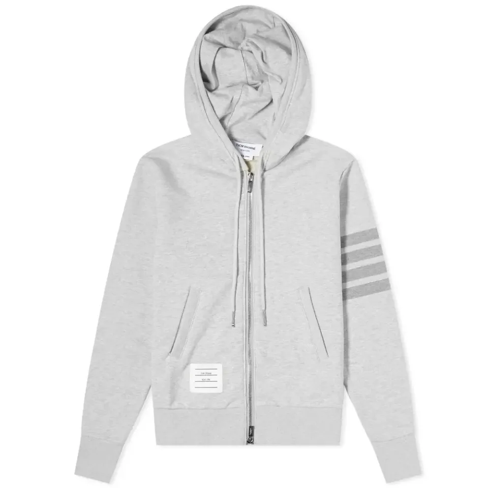 Tonal 4 Bar Zip Up Hoodie