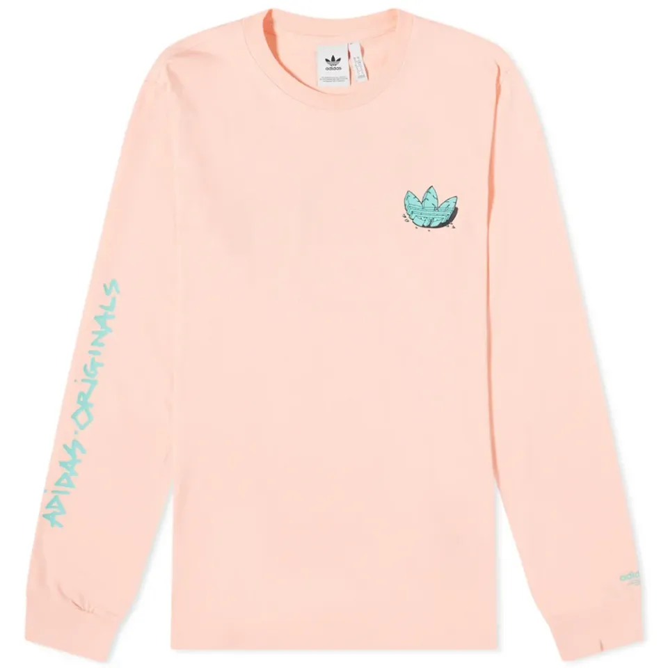 Graphic Trefoil Logo Long Sleeve T-Shirt