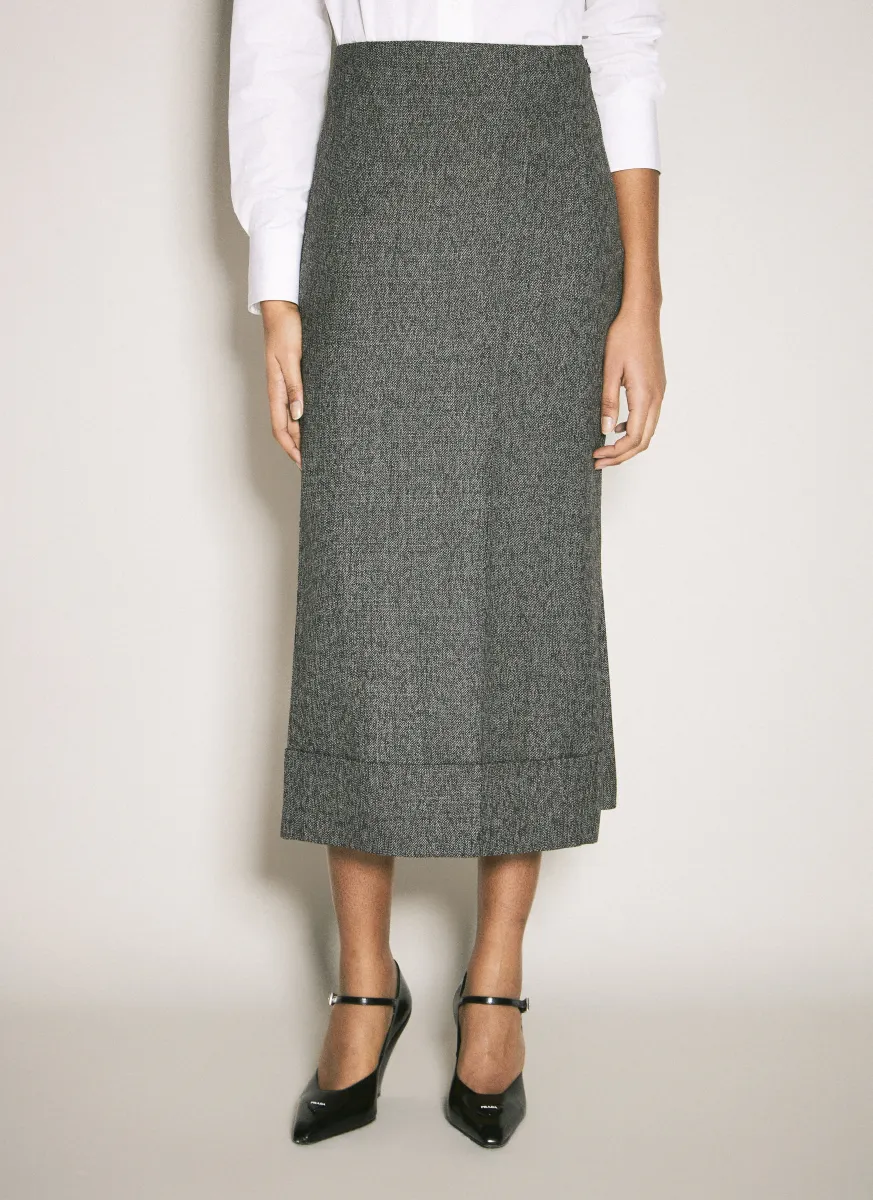 Wool Maxi Skirt