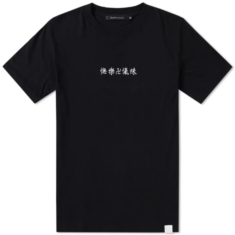 Black By Vanquish Kanji Logo Embroidery Tee