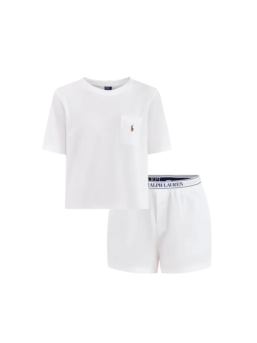 Knit Oxford Short Sleeve Set