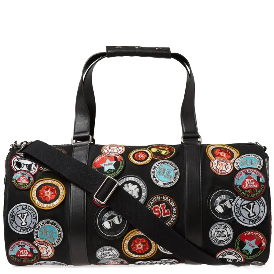 Multi Logo Patch Sports Bag