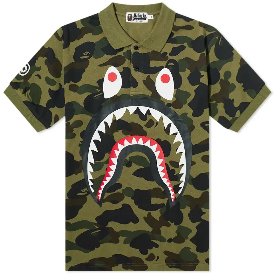 1st Camo Shark Polo