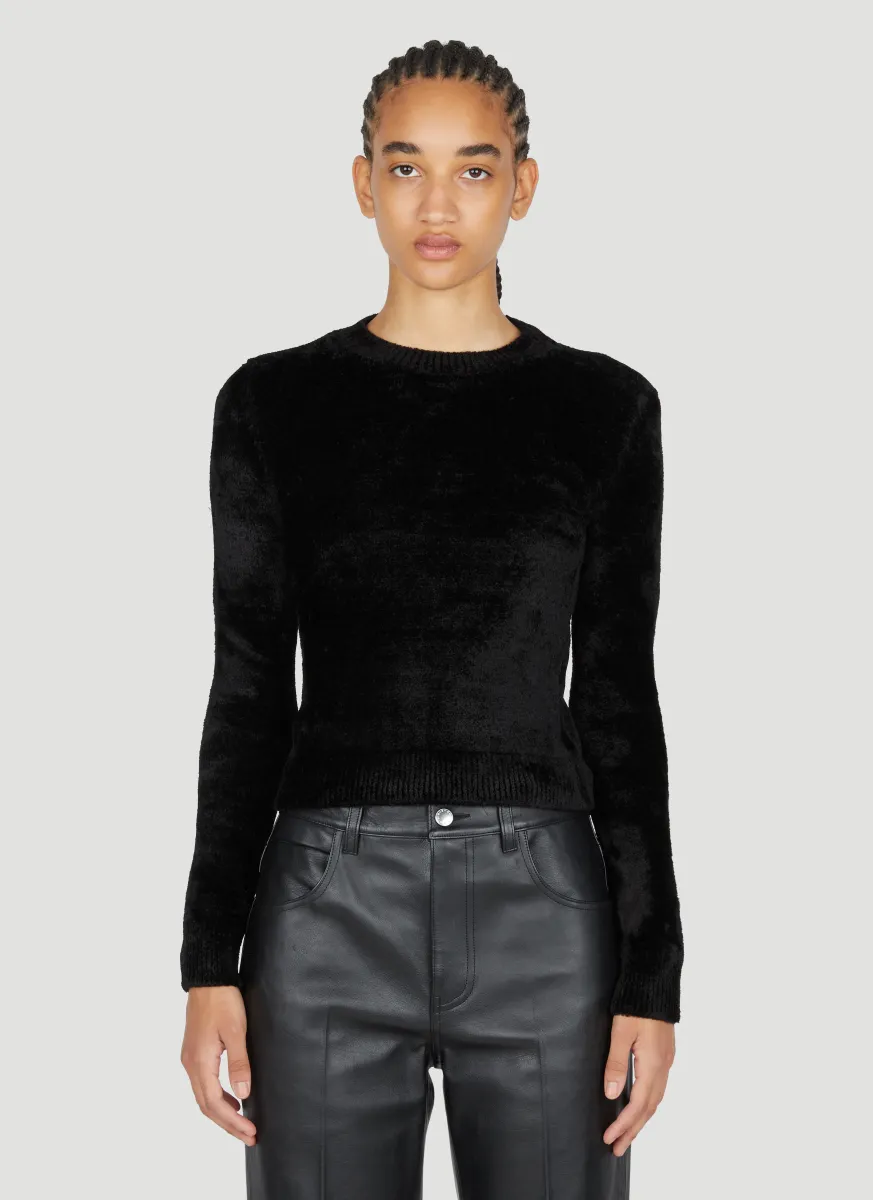 Panila Velour-Knit Sweater