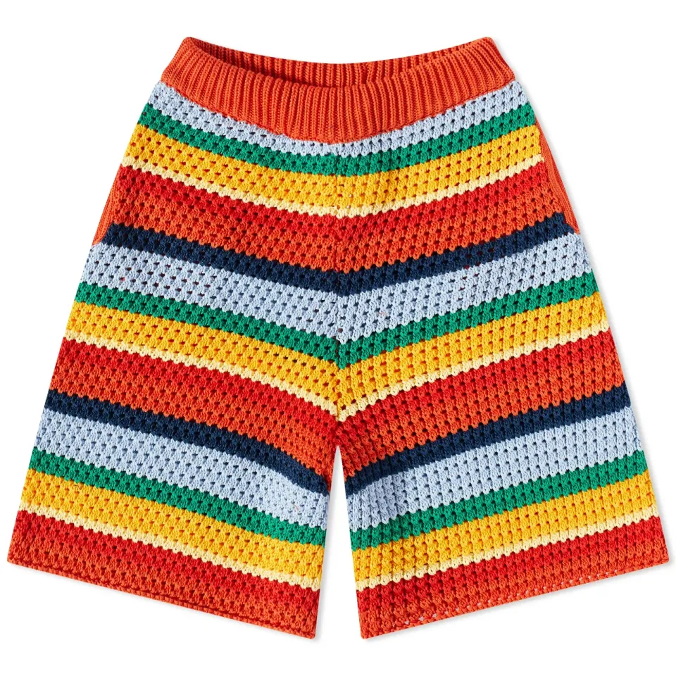 X No Vacancy Inn Crochet Shorts