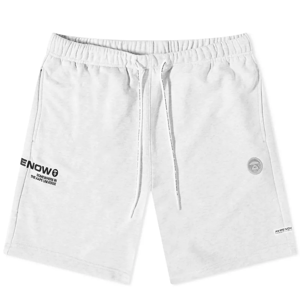 AAPE Embroidered Badge Sweat Shorts