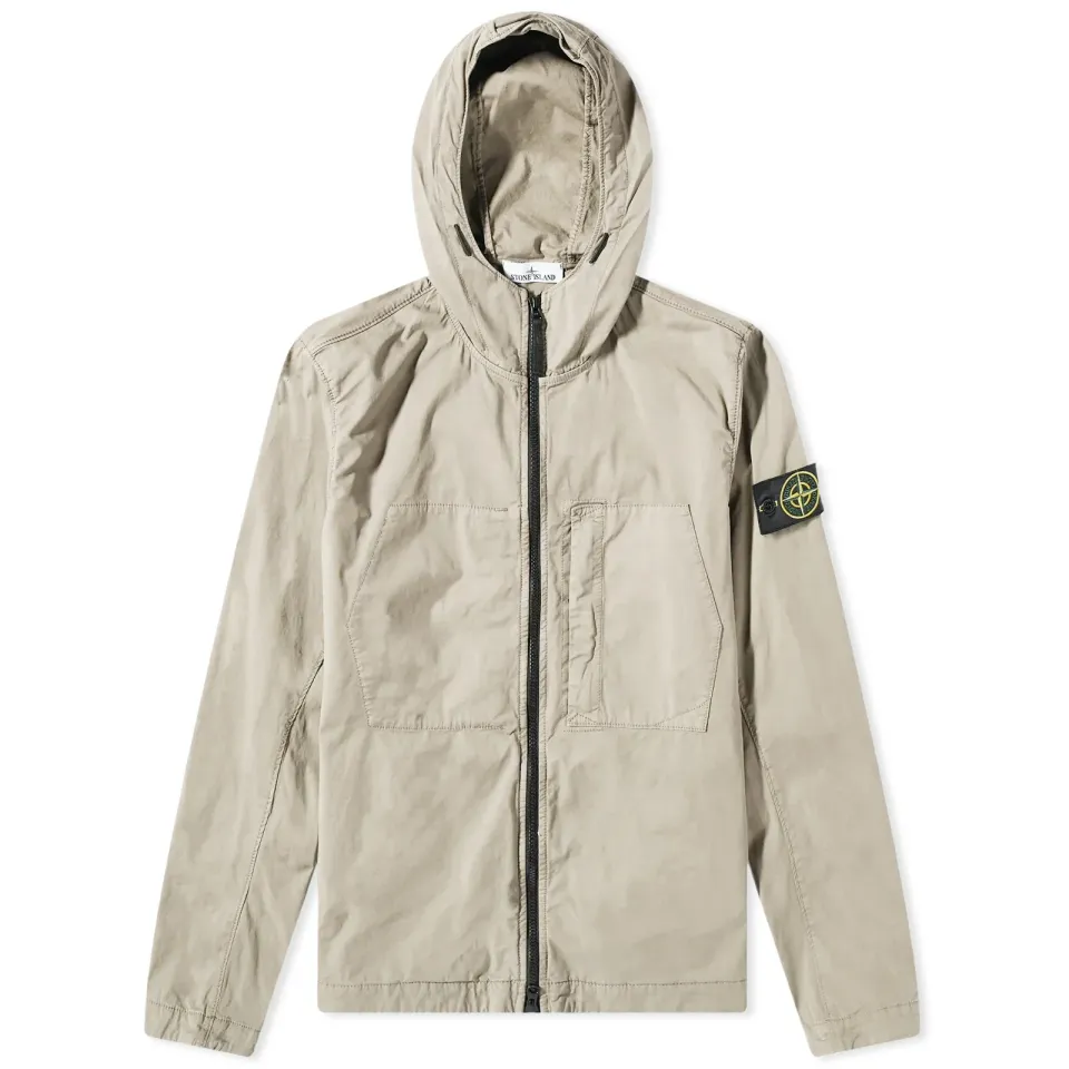 Supima Cotton Twill Stretch Hooded Jacket