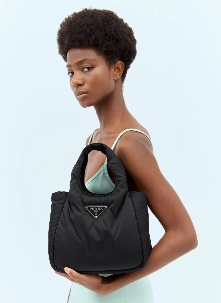 Small Padded Re-Nylon Handbag