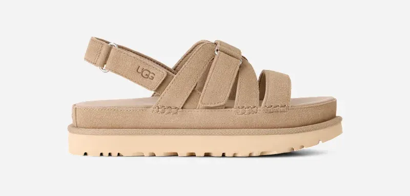 Goldenstar Gleam Sandal, Suede/Polyester