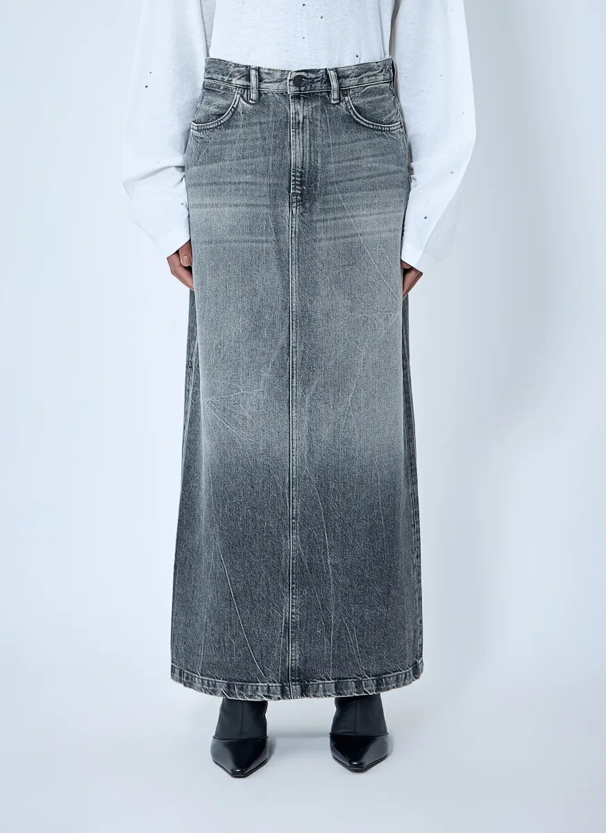 Denim Maxi Skirt