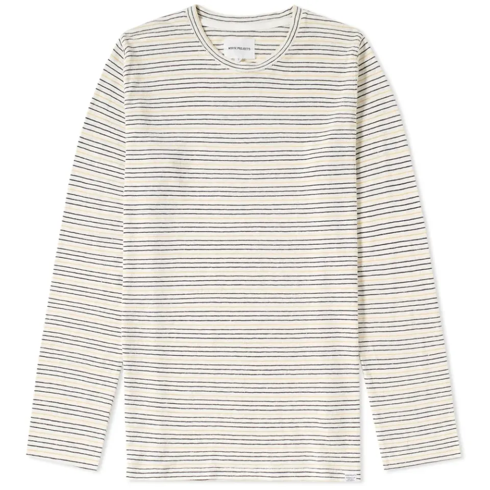Long Sleeve James Fine Stripe Tee