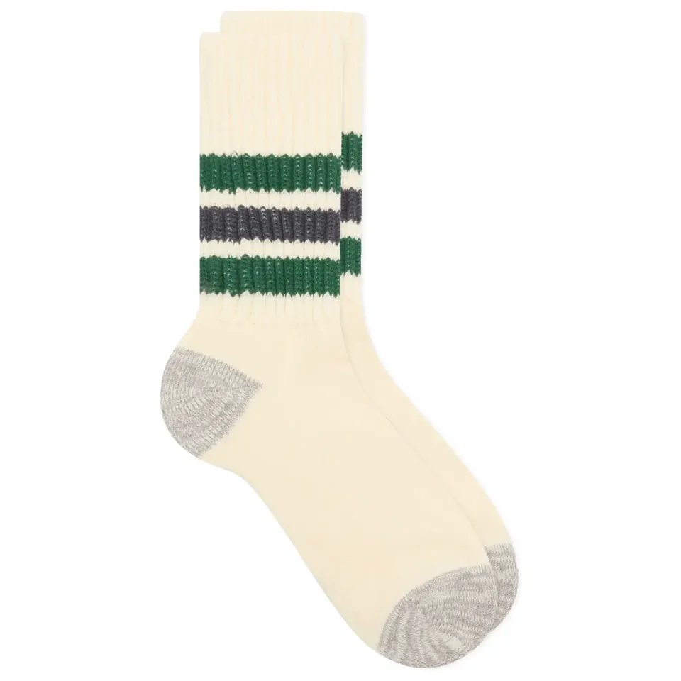 Coarse Ribbed Old School Crew Socks