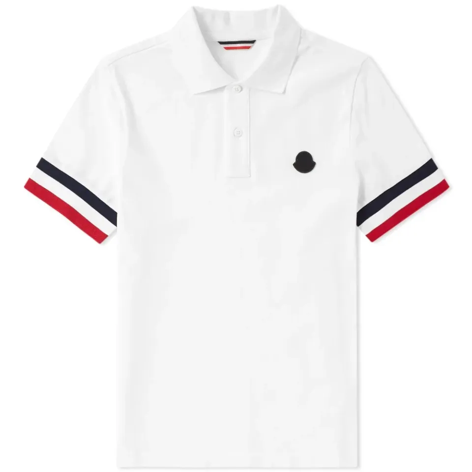 Tricolour Arm Print Polo