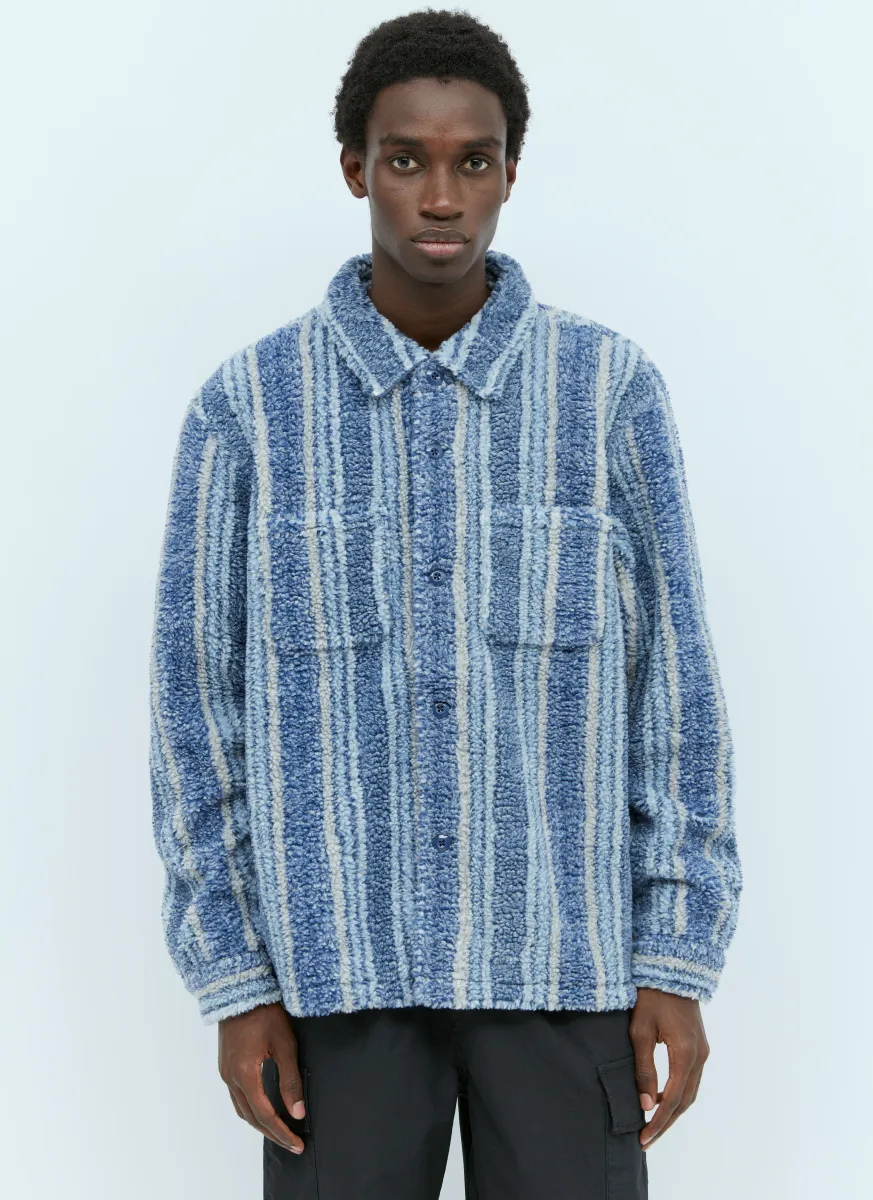 Stripe Sherpa Shirt