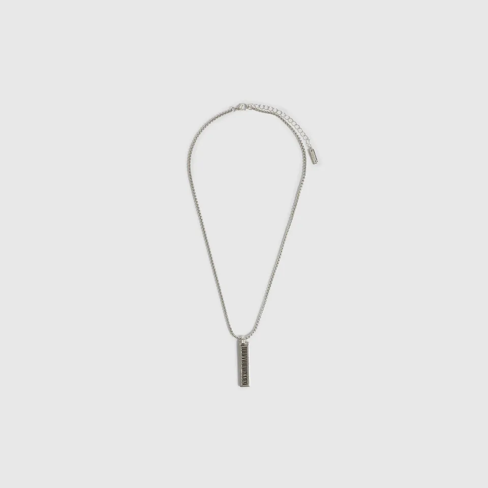 Roman Numeral Bar Necklace