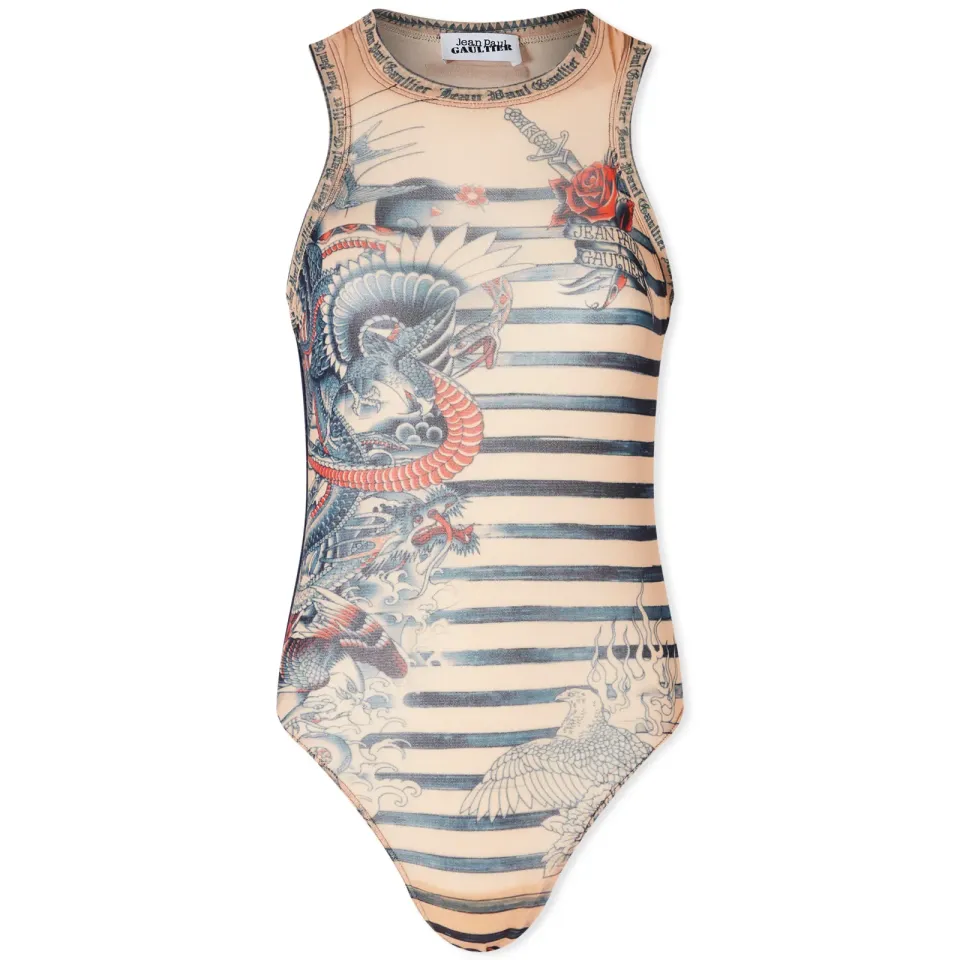Mariniere Logo Tattoo Bodysuit