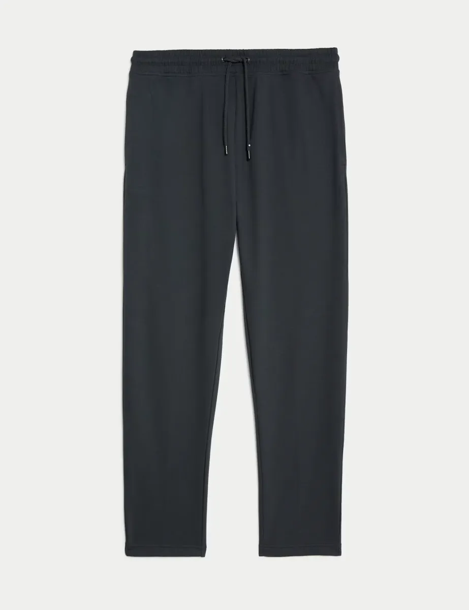 Cotton Rich Straight Leg Joggers Charcoal