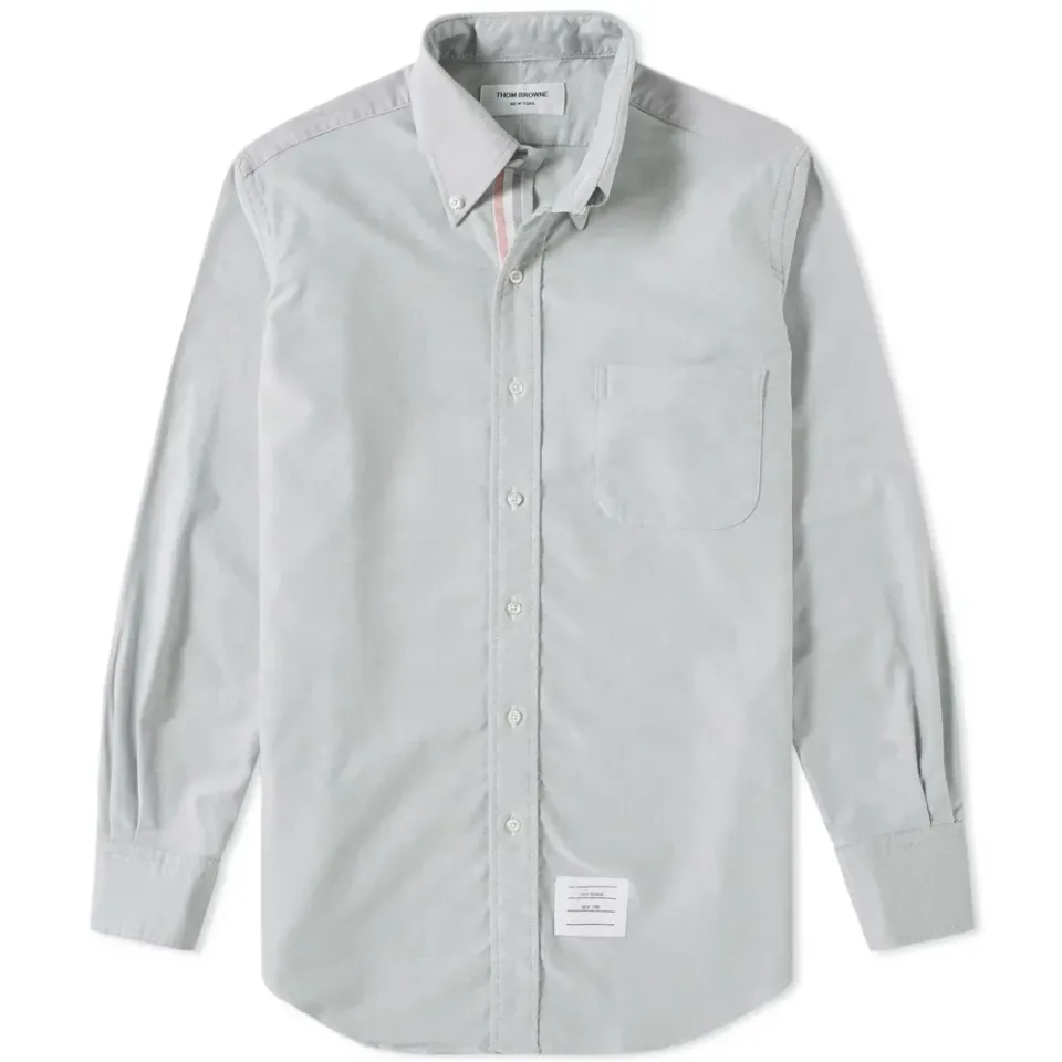 Engineered Stripe Placket Oxford Shirt