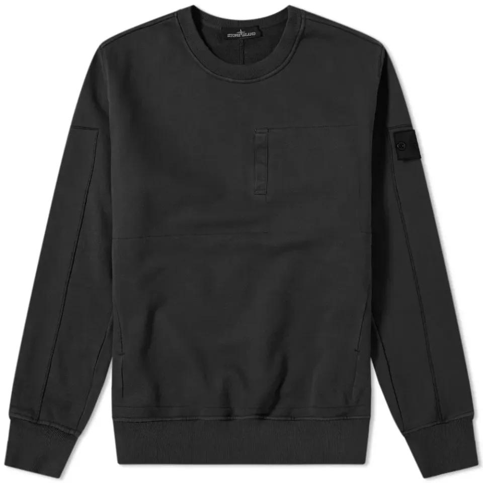 Diagonal Weave Crew Sweat