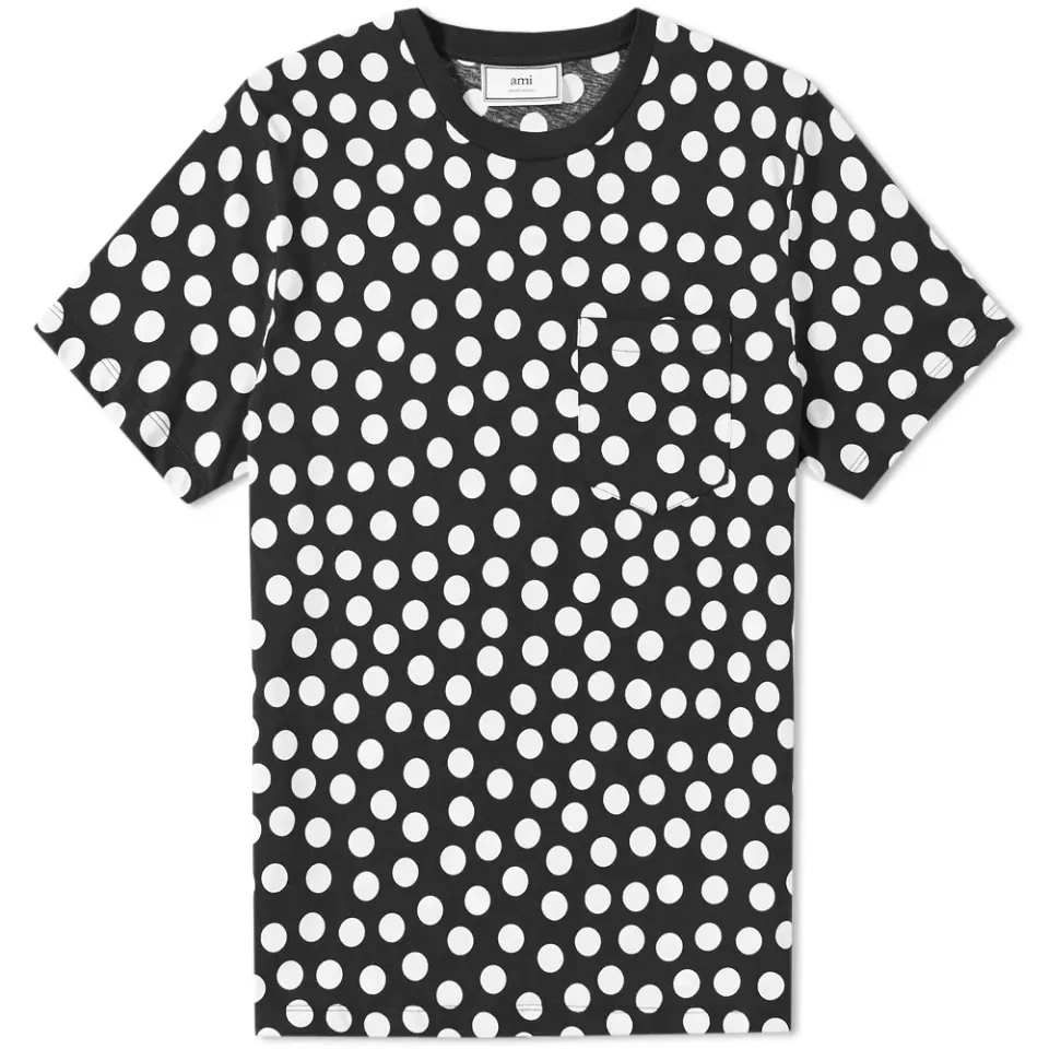 AMI Polka Dot Print Tee