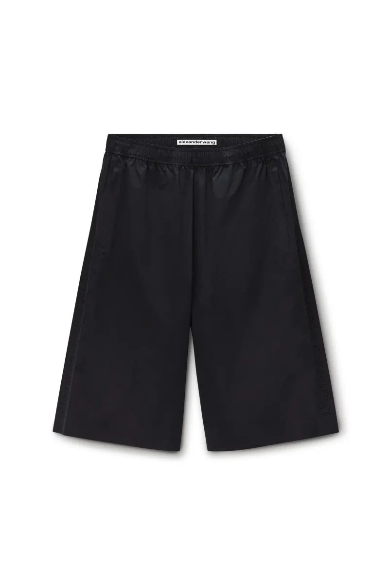 PERFORATED LOGO MID-RISE SHORT