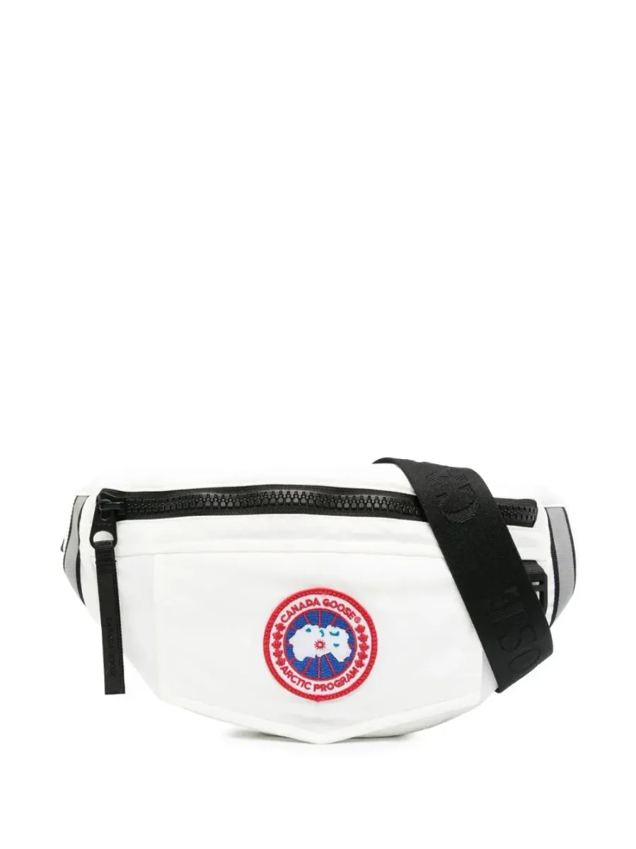Logo Patch Belt Bag White