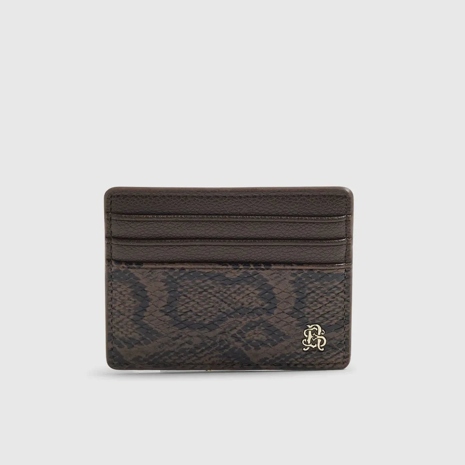 Snake Print Card Holder