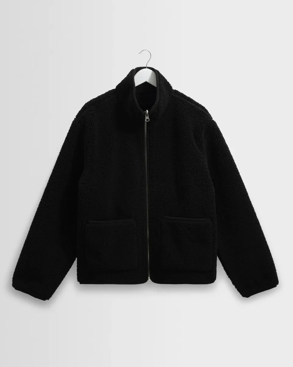 Killick - Black Reversible Corduroy Borg Jacket