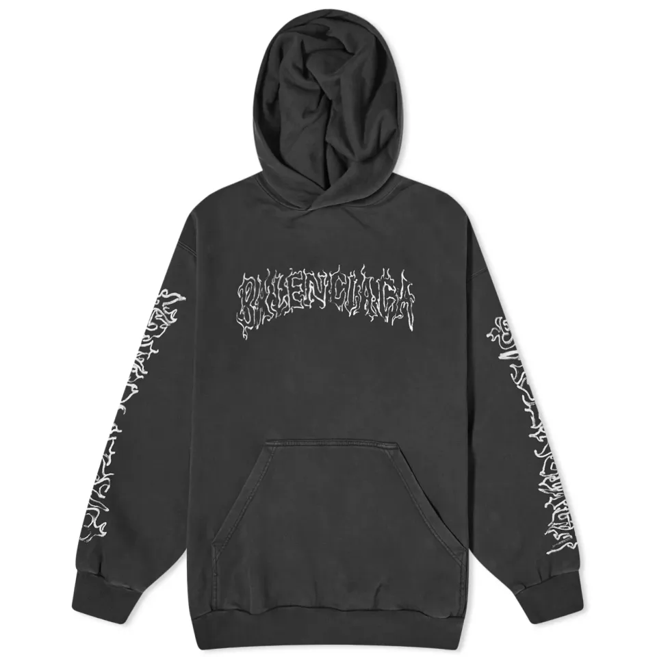 Metal Logo Popover Hoody